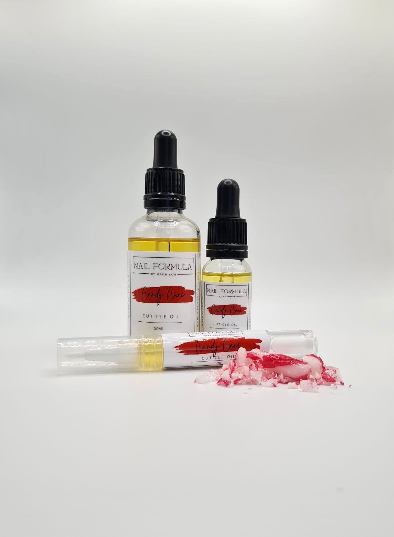 Candy cane cuticle oil